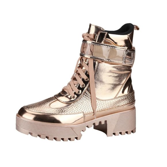 Unilady Shoes - Unilady | Lug Sole Combat Boots
